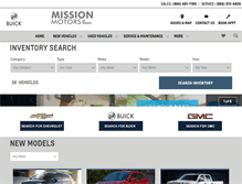 Tablet Screenshot of missionmotors.com